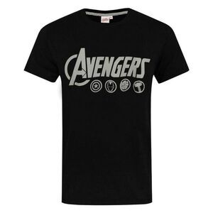 The Avengers Mens Logo Pajama Set / Black/Gray